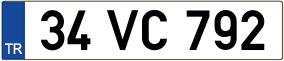 Trailer License Plate